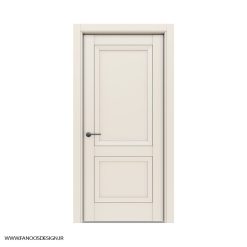 درب اتاق چوبی دو قاب کلاسیک چوبی کد 31014