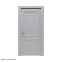 درب اتاق چوبی دو قاب کلاسیک چوبی کد 31014