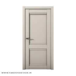 درب اتاق خواب چوبی دو قاب کد 31008