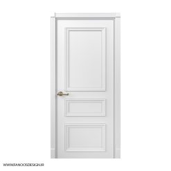 درب اتاقی نئوکلاسیک با رنگ پوششی سه قاب برجسته کد 31022