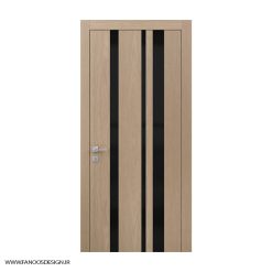 درب اتاق اداری روکش طبیعی با رنگ پلی اورتان کد 30969