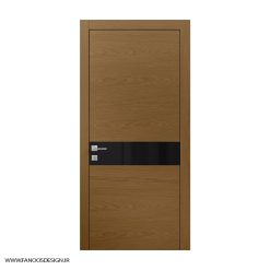 درب اتاق اداری روکش چوب با رنگ پلی اورتان کد 30968