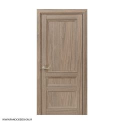 درب اتاق کلاسیک سه قاب کف تراش با رنگ پلی اورتان کد 30963