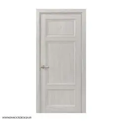 درب اتاق خواب کلاسیک سه قاب کف تراش با رنگ پلی اورتان کد 30962