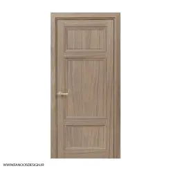 درب اتاق خواب کلاسیک سه قاب کف تراش با رنگ پلی اورتان کد 30962