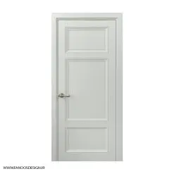 درب اتاق خواب کلاسیک سه قاب کف تراش با رنگ پلی اورتان کد 30962