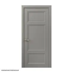 درب اتاق خواب کلاسیک سه قاب کف تراش با رنگ پلی اورتان کد 30962