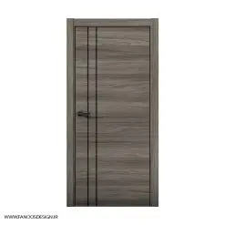 درب اتاق خواب با روکش طبیعی و رنگ پلی اورتان کد 3095۳
