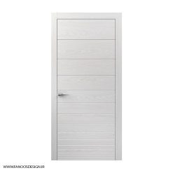 درب اتاق خواب سفید روکش چوب با رنگ پلی اورتان کد 30988