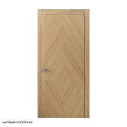 درب اتاق خواب روکش بلوط جناقی کانادایی با رنگ پلی اورتان کد 30978