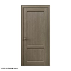 درب اتاق خواب مدرن روکش چوب دو قاب با رنگ پلی اورتان کد 30975