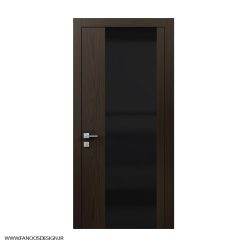 درب اتاق خواب مدرن روکش چوب با رنگ پلی اورتان کد 30973