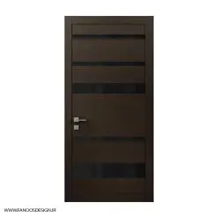درب اتاق اداری روکش جنگلی با رنگ پلی اورتان کد 30971