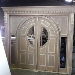 درب لابی تمام چوب سفارشی MA265