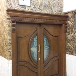 درب لابی کلاسیک دولنگه کد MA268 4 درب لابی تمام چوب سفارشی MA268