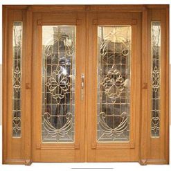 سبد خرید 35 درب ورودی ساختمان تمام چوب سفارشی کد MA262 سایز استاندارد 230*270