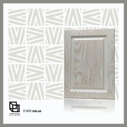 سبد خرید 14 در کابینتی MDF روکش ممبران تک قاب سفید با رگههای طلایی کلاسیک کد 09 ابعاد سفارشی