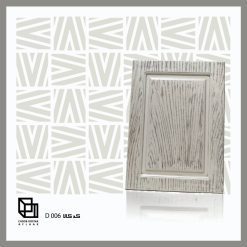 سبد خرید 15 در کابینتی MDF روکش PVC تک قاب سفید کلاسیک کد 06 ابعاد سفارشی