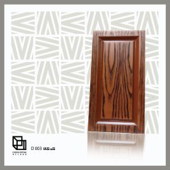 سبد خرید 4 درب کابینتی MDF روکش PVC تک قاب گردویی کد 03 ابعاد سفارشی