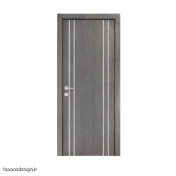 درب اتاقی چوبی، درب اتاقی لوکس، درب اتاقی جدید، درب اتاقی پی وی سی، در هتلی MDF روکش PVC کد 424