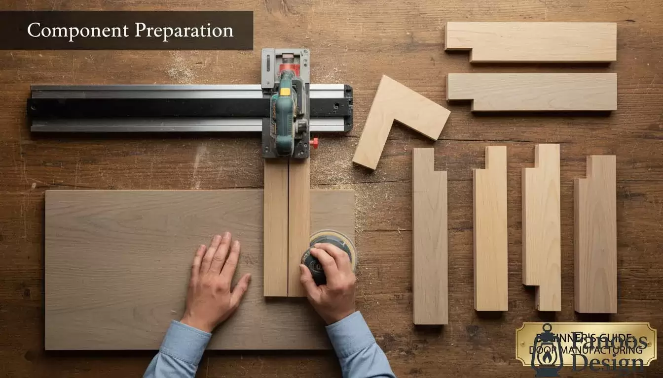 مراحل تولید درب داخلی