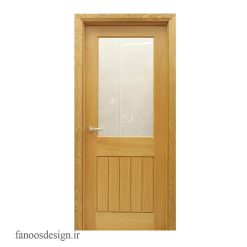 سبد خرید 7 درب تمام چوب اتاق شیشه خور کد 3045