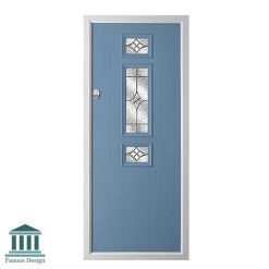 در ورودی دولنگه شیشه خور طرح انگلیسی کد 4051