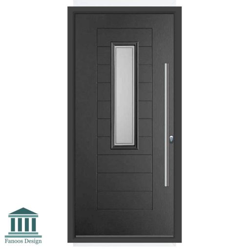 درب ورودی ساختمان شیشه خور کلاسیک مدل انگلیسی کد 4030 - Image 2