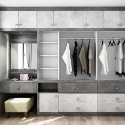 کمد دیواری رویه pvc طرح سنگ کد 068 3 کمد دیواری رویه pvc طرح سنگ کد 068