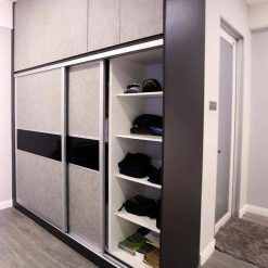 کمد دیواری ریلی اتاق خواب لترون کد 005