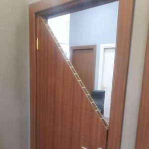 درب ضد آب شیشه خور چوبپلاست کد 30232 3 درب WPC