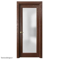 سبد خرید 18 درب چوبی اتاق نشیمن شیشه خور کد 4025