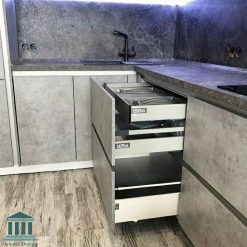 کابینت آشپزخانه نرکیبی هایگلاس و پی وی سی کد 0169