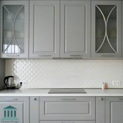 کابینت ممبران سفید طوسی کد 0167 9 کابینت آشپزخانه ممبران کد 0167