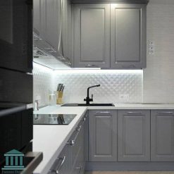 کابینت ممبران سفید طوسی کد 0167 8 کابینت آشپزخانه ممبران کد 0167