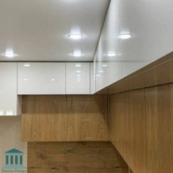 کابینت آشپزخانه ترکیبی ام دی اف وهایگلاس کد 0164