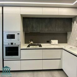 سبد خرید 1 کابینت آشپزخانه ترکیبی پی وی سی وهایگلاس کد 0163