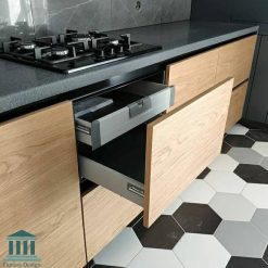 کابینت آشپزخانه ترکیبی ام دی اف و پی وی سی کد 0156