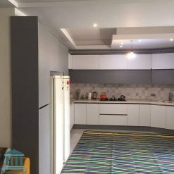 کابینت آشپزخانه ترکیبی پی وی سی و هایگلاس کد 0251