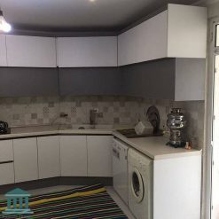 کابینت آشپزخانه ترکیبی پی وی سی و هایگلاس کد 0251