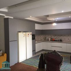 کابینت آشپزخانه ترکیبی پی وی سی و هایگلاس کد 0251