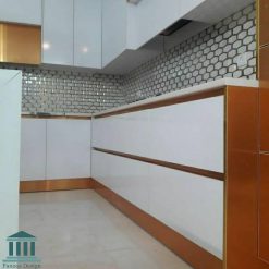 کابینت آشپزخانه ترکیبی هایگلاس و ام دی اف کد 0237