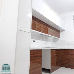 کابینت آشپزخانه ترکیبی هایگلاس و ام دی اف کد 0151