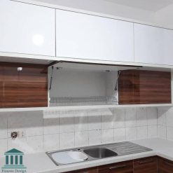 کابینت آشپزخانه ترکیبی هایگلاس و ام دی اف کد 0151