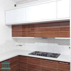 کابینت آشپزخانه ترکیبی هایگلاس و ام دی اف کد 0151