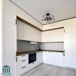 کابینت پلی اورتان سفید کد 0222 4 کابینت آشپزخانه ترکیبی پی وی سی و ام دی اف کد 0222