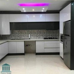 کابینت های هایگلاس جدید 0218 3 کابینت آشپزخانه هایگلاس کد 0218