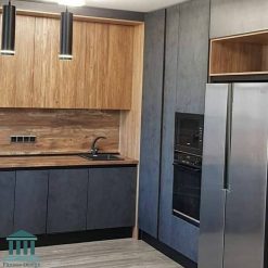 کابینت آشپزخانه ترکیبی ام دی اف و پی وی سی کد 0216