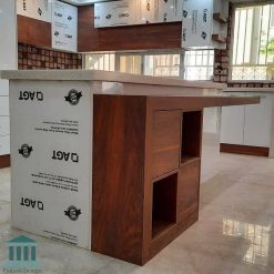 کابینت های هایگلاس سفید کد 0209 3 کابینت آشپزخانه ترکیبی ام دی اف و هایگلاس کد 0209