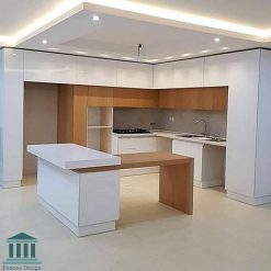 کابینت آشپزخانه ترکیبی ام دی اف و هایگلاس کد 0204